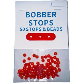 Bobber Stops and Fishing Beads-Three Hole-25 Stops and 50 Beads