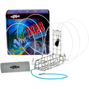 Handcrafted Castable Crab Trap for Fishing Pole, US Manufactured Premium Loops, Highly Durable Crab Trap for Crabbing Blue, Dungeness, Red & Rock Crabs (AERO)