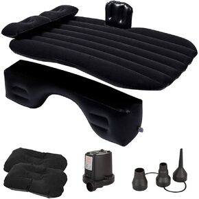 مرتبة سيارة قابلة للنفخ بمقعد خلفي: مرتبة هوائية للسيارة للتخييم والسفر مع مضخة هواء ووسائد هوائية متوافقة مع شاحنة الدفع الرباعي in Kuwait