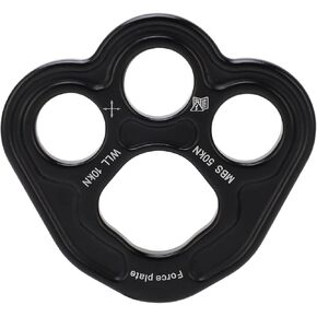 Rigging Plate 3 Holes Aluminum Multi Anchor Plate for Rock Climbing Space 50KN Weight Bearing Uniform Force Climbing Gear Outdoor