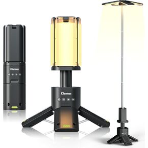 Telescopic Camping Lights Rechargeable 14000 mAh Led Multifunction Magnetic Lanterns Job Site Lighting Cordless Dimmable Camping Tent Lamp Portable Power Supply 6000LM IPX5 Waterproof