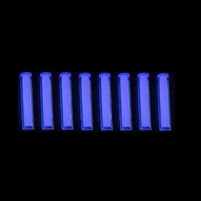 8pcs Glass Luminous Tube, 1.5 * 6mm Luminous Vial Glow rods Made of Rare Earth Materials, EDC Players, for DIY Various EDC Accessories and Decoration. (Purple)