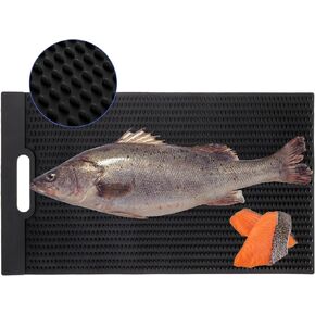 Kingrol 24 × 13.8 بوصة حصيرة فيليه السمك، حصيرة كبيرة الحجم غير قابلة للانزلاق لتقطيع تنظيف الأسماك in Kuwait