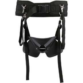 Adjustable Fishing Rod Fighting Belt with Stainless Steel Buckle, Lightweight and, Suitable for Waist Circumference 90 to 130cm