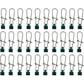 30PCS Stainless Steel Plastic Head Enhanced Pins 58mm Connector Hooks Sinking Slider Swivel Buckle Kit Fishing Gear Sea Fishing Fishing Tackle Supplies Swivel Buckle Kit for Fishing Equipment