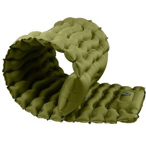 Enlarged and thickened air Sleeping Mats for camping (78.75 x 27.55 X 3.93 inches), 330lbs load capacity, quick inflation in 25 seconds at maximum speed, low noise, TPU coated(Military Green) in Kuwait