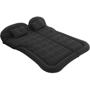 Portable SUV Air Mattress - Ultra-Comfortable Flocked Car Inflatable Mattress with Two Pillows Upgraded and Bolded Air Column Suitable for Indoor&Outdoor Activities｜Travelling｜Camping
