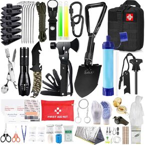 Gifts for Men Dad Husband,Survival Kit,260 in 1 Survival Gear and Supplies Emergency Kit,First Aid Kit,Emergency Kit Camping Essentials for Earthquake,Outdoor Adventure,Hiking, Hunting in Saudi Arabia