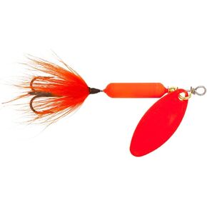 Yakima Bait Wordens Original Rooster Tail Spinner Lure with Painted Blade, Orange Fluorescent, 1/8-Ounce