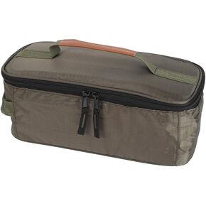 MiOYOOW Camp Utensil Organizer Bag, Portable Camping Cookware Storage Pouch Waterproof Grill Carry Bag with Hanging Loop for Camping Hiking Barbecue