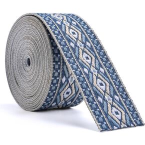 Cotton Webbing 1.5 inch 2 inch - Polycotton Webbing, 5 Yards Heavy Webbing Straps for Arts and Crafts, Purse Strap, Camera Strap, Guitar Strap, Luggage, Slings