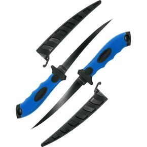 2 pcs Set Fishing 6"Blade Fillet Knives Bait Knives Stainless Steel