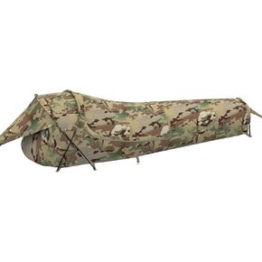 MT Military Hideaway Bivy Cover Stealth Compact Single-pole Hooped Tent for Modular Sleeping bags with Mosquito Bug Net Mesh,Waterproof Breathable outer shell, Minimalist Shelter