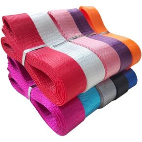 1 Inch Heavy Duty Nylon 10x2 Yards Webbing,Nylon Strap Webbing Straps Backpack Straps Nylon Belt for Indoor or Outdoor Gear, DIY Crafting, Handles, Luggage, Slings (10 Colors)