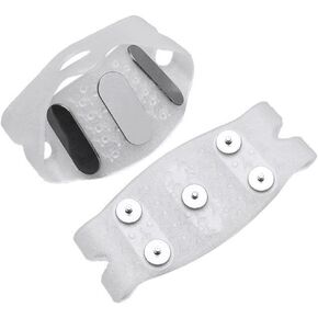 GT05 Light Ice & Snow Grips Cleat Over Shoe/Boot Traction Cleat Slip-on Stretch Footwear,NO Studs Fall Out Design