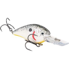 طُعم Strike King، طعم KVD 1.5 Deep Diver Crankbait، مياه عذبة، طول 2 1/4 بوصة، 3/8 أونصة، غوص عميق، شار لؤلؤي/أسود، لكل 1 بوصة (HCKVDS1.5D-570)
