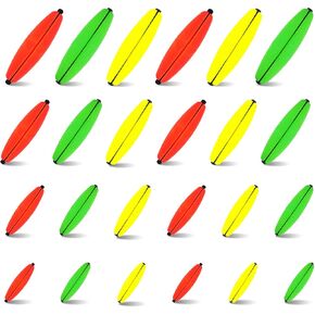 Peg Floats Slotted, Catfish Fishing Floats Slip Bobbers Cigar Foam Bobbers with Pipe Plug for Santee Rig Catfish Rig Fish Finder Rig