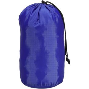 PATIKIL Stuff Sack, 6 x 12.5 Inch Waterproof Outdoor Storage Sack Portable Drawstring Dust Flap Bag for Camping, Blue