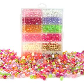 Holographic Fishing Beads in 5mm/6mm/8mm/10mm for Rigs, Lures, and Baits (1200 Pack/720 Pack)