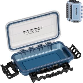 THKFISH Fishing Tackle Box，3400/3500 Tackle Tray Floating Fishing Lure Box Storage Organizer Small Waterproof Tackle Box with Adjustable Dividers,Sun-proof