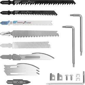 BIBURY Multitool Pliers Spare Parts Kit, Replaceable Wire Cutter, Screwdriver & Window Breaker And Interchangeable Saws Blade and Scalpel Blades Suitable With BIBURY Multitool Pliers