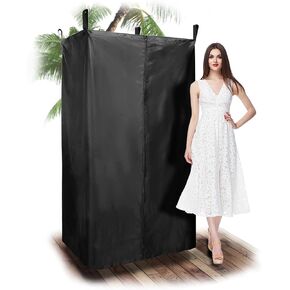 ستارة الخصوصية للتخييم، ستارة حمام محمولة، خيمة خصوصية، غرفة تغيير الملابس للقارب، بونتون (أسود) in Kuwait