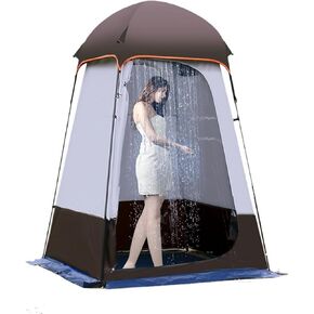 Camping Tent Shower Tent,Outdoor Changing Tent,Built-in Hook can Hang 20L of Water,63 * 63 * 95inch,210D Oxford Cloth Waterproof Tent, Portable Toilet Shelter with Carry Bag for Camping,Beach