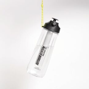 Outdoor System Pressure Jet Spray Bottle 700 ML Black Versatile Bottle Sprayer: w/Jet, Shower or Mist Settings, Portable, Hand Body Wash, Heat or Tanning Face Mister, Beach, Gym, Camping, Boating