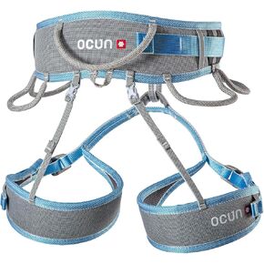 Ocun Twist Tech Eco Climbing Sport Harness, Lightweight Three Buckle Harness for Trad, Alpine & Rock Climbing