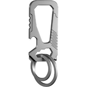 SHD Titanium Keychain Clip,Multifunctional Carabiner Keychain with Bottle Opener, Car Keychain for Indoor Outdoor Daily Use