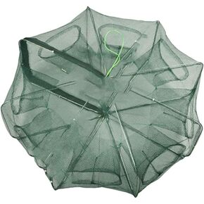 Octagon Shrimp Cage(2 Pack), 8 Holes, Foldable, can also be used as Crawfish Trap, Bait Cage.