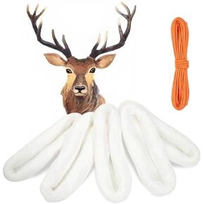 Elk Game Bags, 5 Pack Hunting Bags, Reusable & Breathable Rolled Heavy Duty Quarter Bags, Big Game Bags Deer with 30ft Hanging Paracord for Elk/Caribou/Deer/Moose, 48" x 5