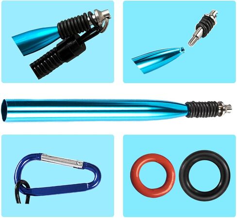 Wacky Rig Tool with Fishing O-Rings, Wacky Worm Rigging Tool Kit for Senko, Fishing Ring Rigging Tools for Clip Soft Baits Worms with Keychain Lanyard Fishing Bait Rigs in Saudi Arabia