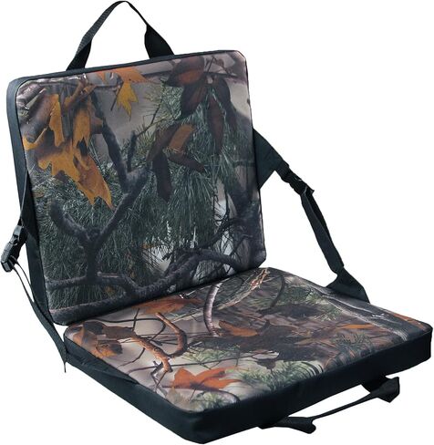 وسادة مقعد على شكل شجرة من MYDAYS، بساط إسفنجي مموه، وسادة مقعد على شكل شجرة مع مسند للظهر، رائعة للرياضات الخارجية، وحقل المغامرة، والصيد، والتخييم، والنزهة وصيد الأسماك in Kuwait