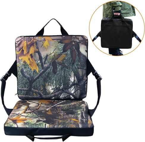 وسادة مقعد على شكل شجرة من MYDAYS، بساط إسفنجي مموه، وسادة مقعد على شكل شجرة مع مسند للظهر، رائعة للرياضات الخارجية، وحقل المغامرة، والصيد، والتخييم، والنزهة وصيد الأسماك in Kuwait