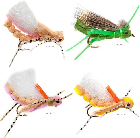 12/24 Fly Fishing Flies Kit Fly Assortment, Dry Flies Wet Flies Streamers Nymphs Flies, Fly Fishing Assortment Kit for Bass Trout Salmon Fishing in Saudi Arabia