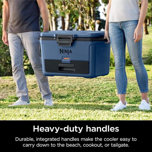 Ninja FB151BL FrostVault 50qt Hard Cooler with Dry Zone, Integrated Fridge-Temp Dry Storage Drawer, Premium Heavy-Duty Insulated Cooler, Keeps Ice for Days, Lakeshore Blue in Saudi Arabia