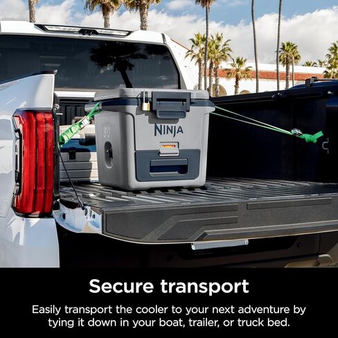 مبرد صلب FB151BL FrostVault من Ninja FB151BL مع منطقة جافة، درج تخزين جاف مدمج بدرجة حرارة الثلاجة، مبرد معزول ممتاز للخدمة الشاقة، يحافظ على الثلج لعدة أيام، أزرق ليكشور in Kuwait