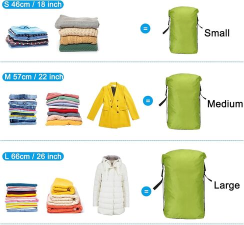 PATIKIL Compression Stuff Sack, Waterproof Sleeping Bag Storage Sack for Backpacking Camping in Kuwait