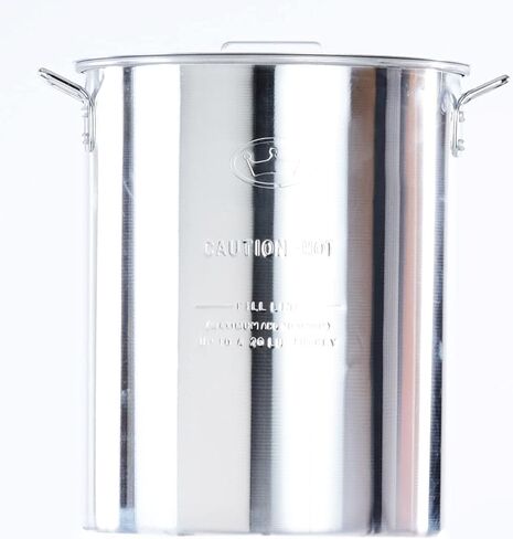 وعاء ديك رومي من الألومنيوم سعة 30 لترًا من King Kooker مع غطاء ورف رفع وخطاف in Kuwait