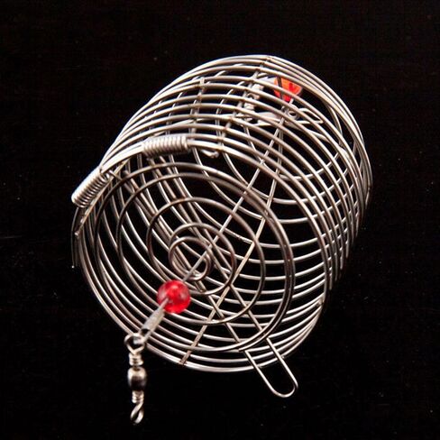 5PCS Carp Fishing Bait Trap,Stainless Steel Fishing Trap Basket Cage Feeder Basket Coarse Lure Feeder Holder Fishing Tackle Kit in Saudi Arabia