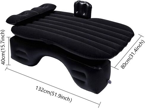 مرتبة سيارة قابلة للنفخ بمقعد خلفي: مرتبة هوائية للسيارة للتخييم والسفر مع مضخة هواء ووسائد هوائية متوافقة مع شاحنة الدفع الرباعي in Kuwait