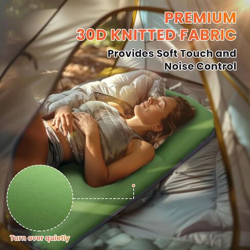 Self Inflating Sleeping Pad with Built-in Electric Pump, 3.15" Thick Memory Foam Camping Mattress, Fast Inflating Camping Sleeping Pad with Pillow, 4 Season Insulated Sleeping Pad for Camping, Tent in Saudi Arabia