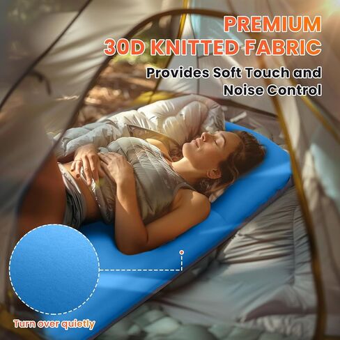 Self Inflating Sleeping Pad with Built-in Electric Pump, 3.15" Thick Memory Foam Camping Mattress, Fast Inflating Camping Sleeping Pad with Pillow, 4 Season Insulated Sleeping Pad for Camping, Tent in Saudi Arabia