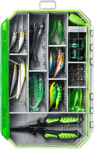 Ghosthor Fishing Tackle Box, Waterproof 3600 and 3700 Tackle Trays, Plastic Tackle Box Organizer with Removable Dividers, Storage Lure Box and Terminal Tackle Storage in Saudi Arabia
