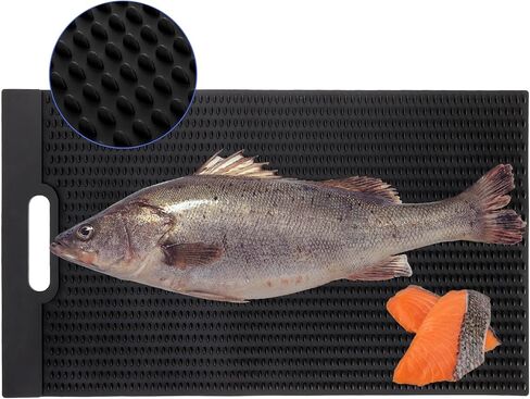 Kingrol 24 × 13.8 بوصة حصيرة فيليه السمك، حصيرة كبيرة الحجم غير قابلة للانزلاق لتقطيع تنظيف الأسماك in Kuwait