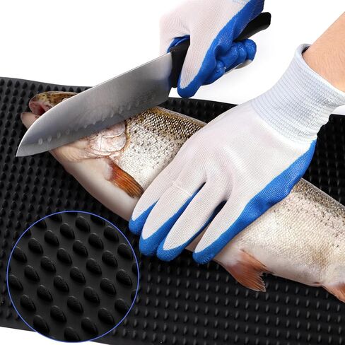 Kingrol 24 × 13.8 بوصة حصيرة فيليه السمك، حصيرة كبيرة الحجم غير قابلة للانزلاق لتقطيع تنظيف الأسماك in Kuwait