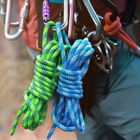 SEAMUS 8mm (5/16in) Prusik Accessory Cord 15M (50ft) UIAA Rock Climbing Rope 14Kn High Tensile Strength Rock Climbing Accessories Cord Double Braid Nylon Cord for Mountain Tree Climbing,Fire Rescue in Saudi Arabia