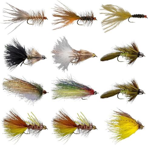 RIO Products Fly Fishing Flies Kit Assortment for Freshwater Fishing, Signature Flies for Trout, Bass, and Salmon, 7/11/12/13/15/20pcs in Saudi Arabia