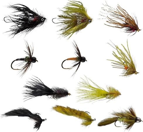 RIO Products Fly Fishing Flies Kit Assortment for Freshwater Fishing, Signature Flies for Trout, Bass, and Salmon, 7/11/12/13/15/20pcs in Saudi Arabia
